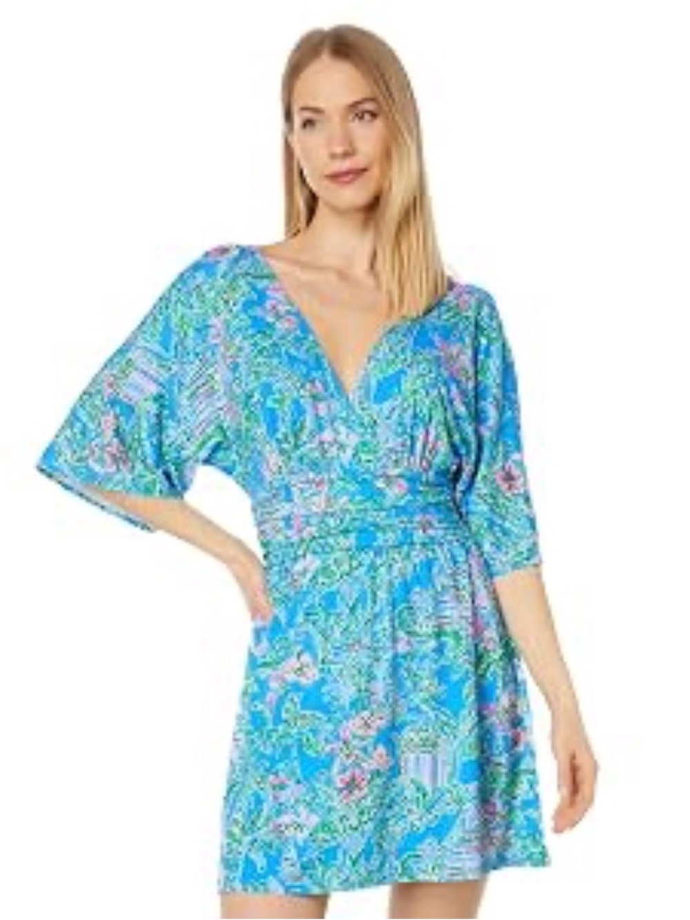 Lilly Pulitzer NWOT Parigi Skort Romper in Boca Blue Beneath The Bougainvillea S